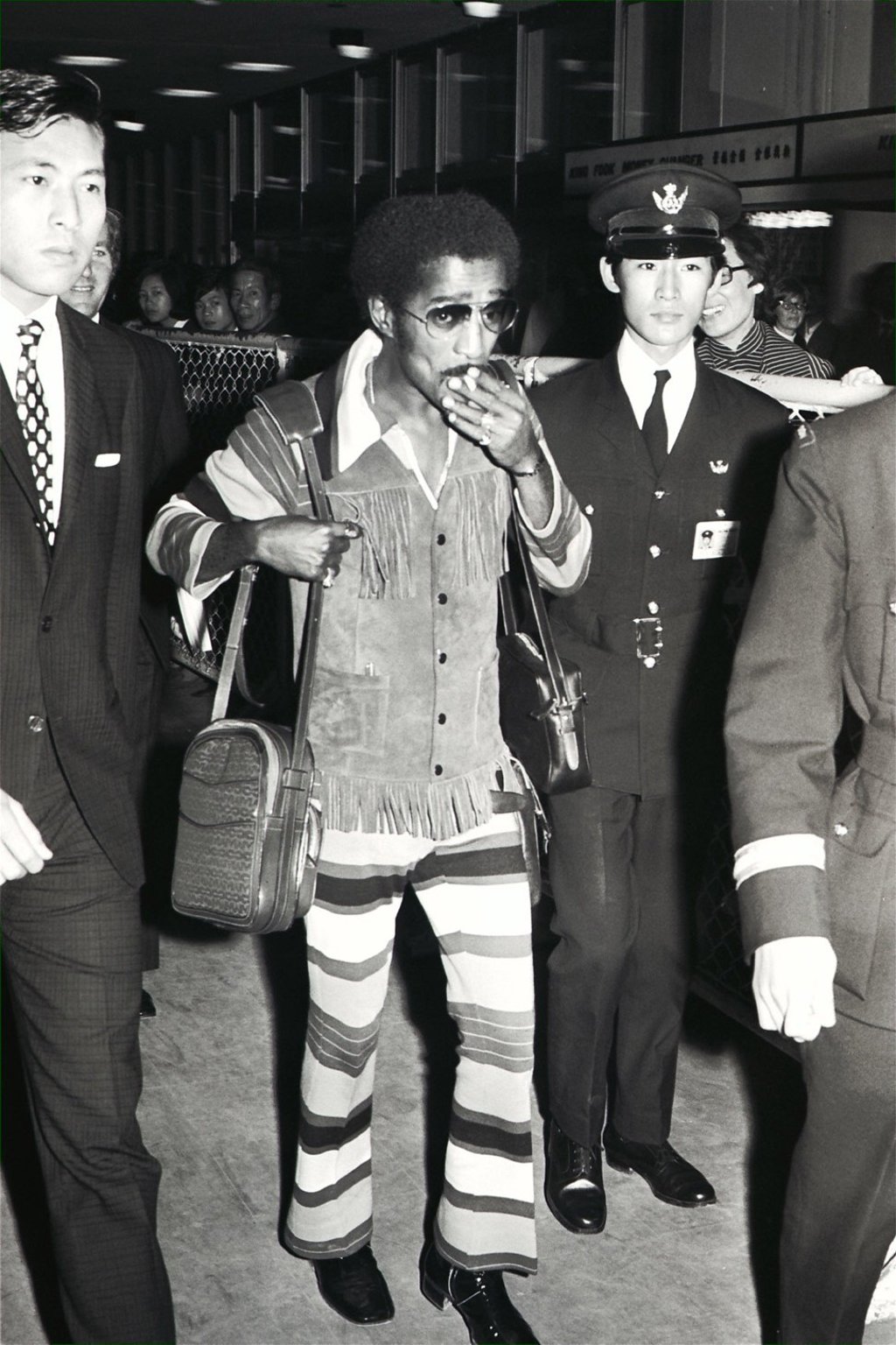 Davis in his ‘skin-tight’ jumpsuit. Photo: SCMP