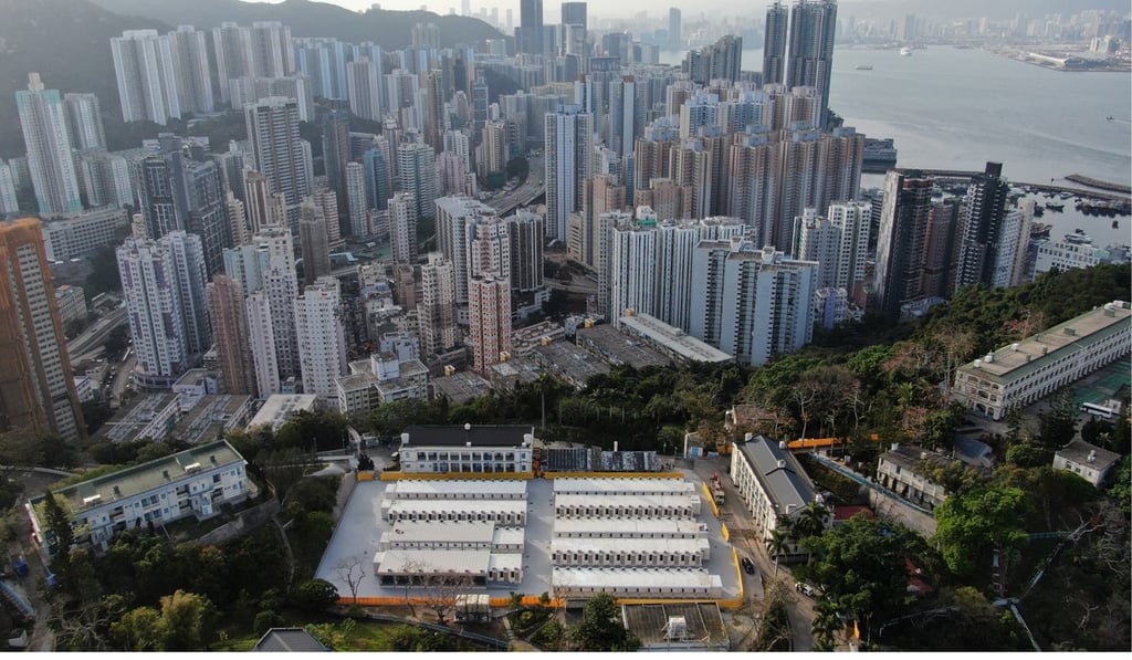 A quarantine camp has also been built at Lei Yue Mun Park and Holiday Village. Photo: Martin Chan