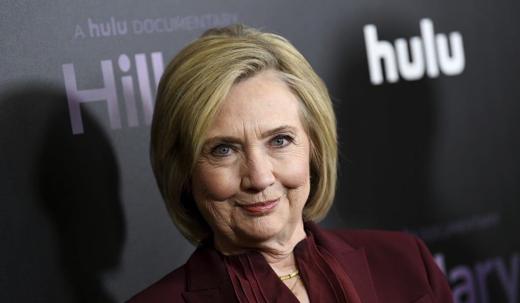 Former secretary of state Hillary Clinton attends the premiere of the Hulu documentary “Hillary” in New York on Wednesday. Photo: AP