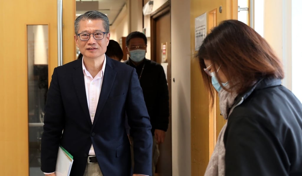 Paul Chan made his budget address last month. Photo: Xiaomei Chen