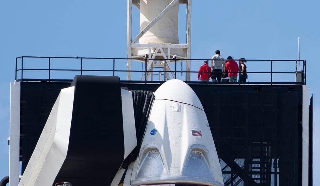 The SpaceX Falcon 9 rocket with the unmanned Crew Dragon capsule. Photo: AFP