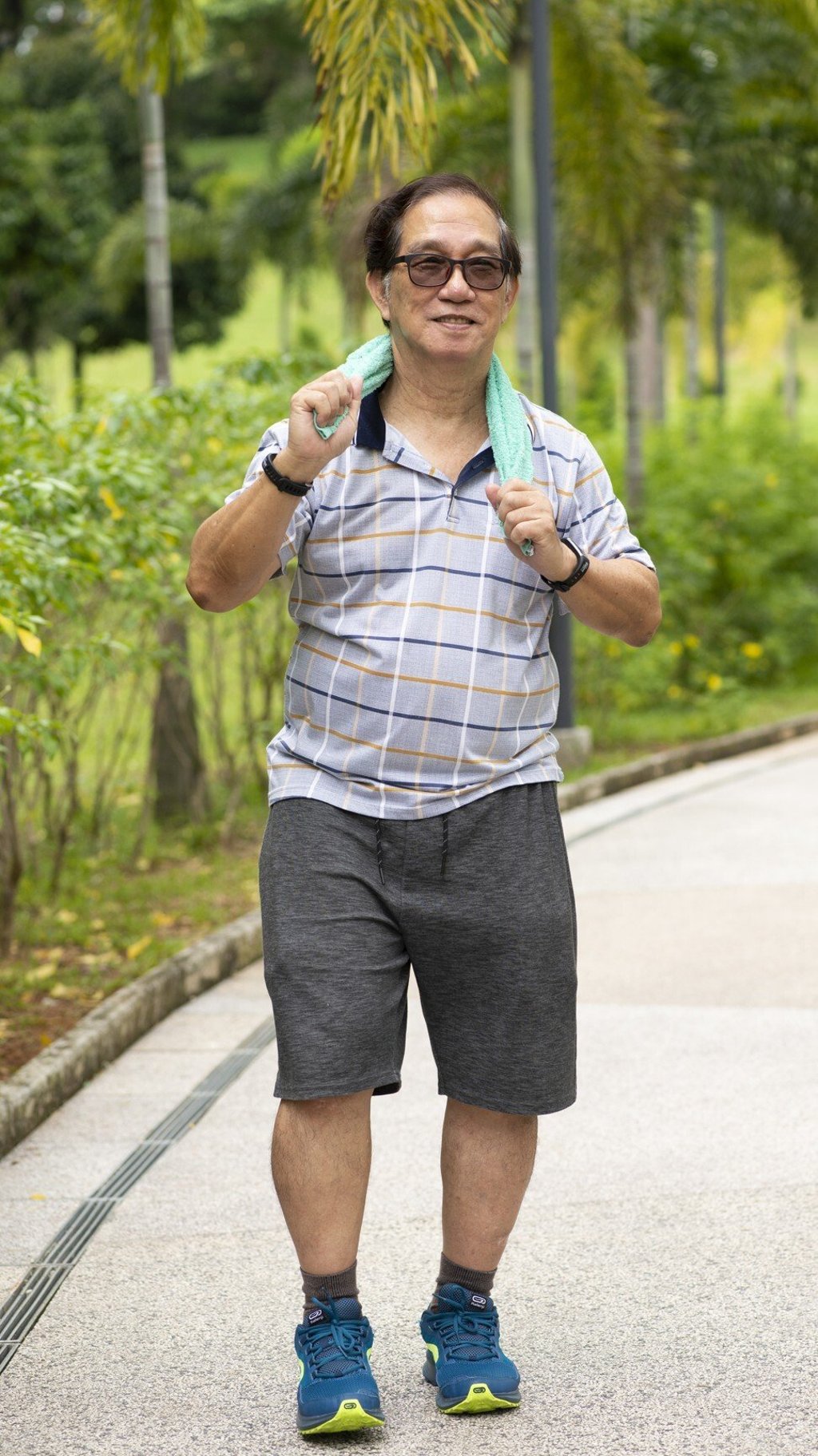 Singaporean retiree Tang Chong Meng does SBF exercises every day.
