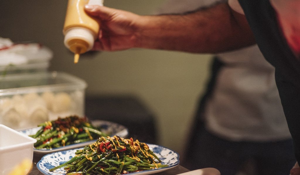 Glory salad from Uma Nota, in Peel Street, Central. Tina Herms McAfee recommends the coxinhas de frango, ceviche guaya, and the skewers.
