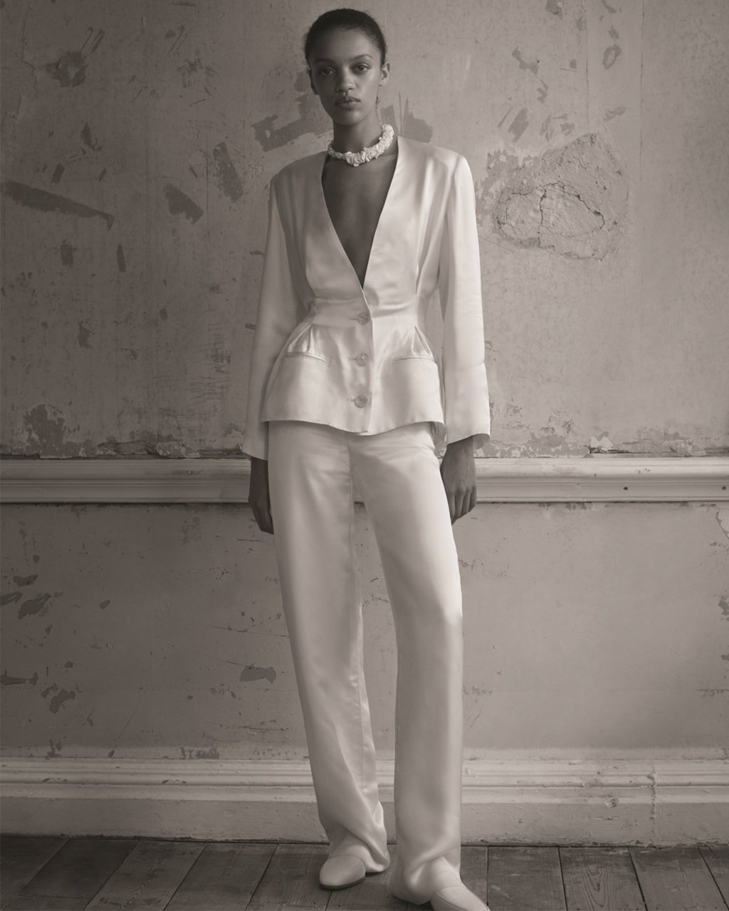 An Albus Lumen suit with Nicholas Kirkwood shoes at Matches Fashion.