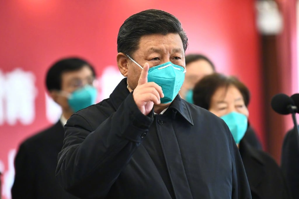 Chinese president Xi Jinping visits the Huoshenshan Hospital in the Hubei provincial capital of Wuhan on March 10, 2020. Photo: Xinhua Chinese president Xi Jinping visits the Huoshenshan Hospital in the Hubei provincial capital of Wuhan on March 10, 2020. Photo: Xinhua