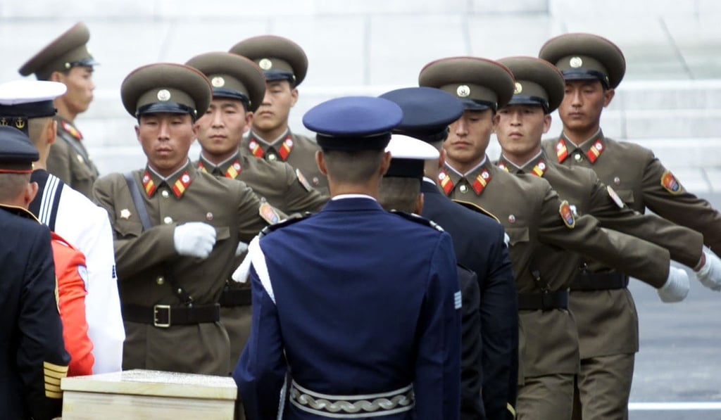 North Korean soldiers pictured in the truce village of Panmunjom in 2000. Photo: Reuters