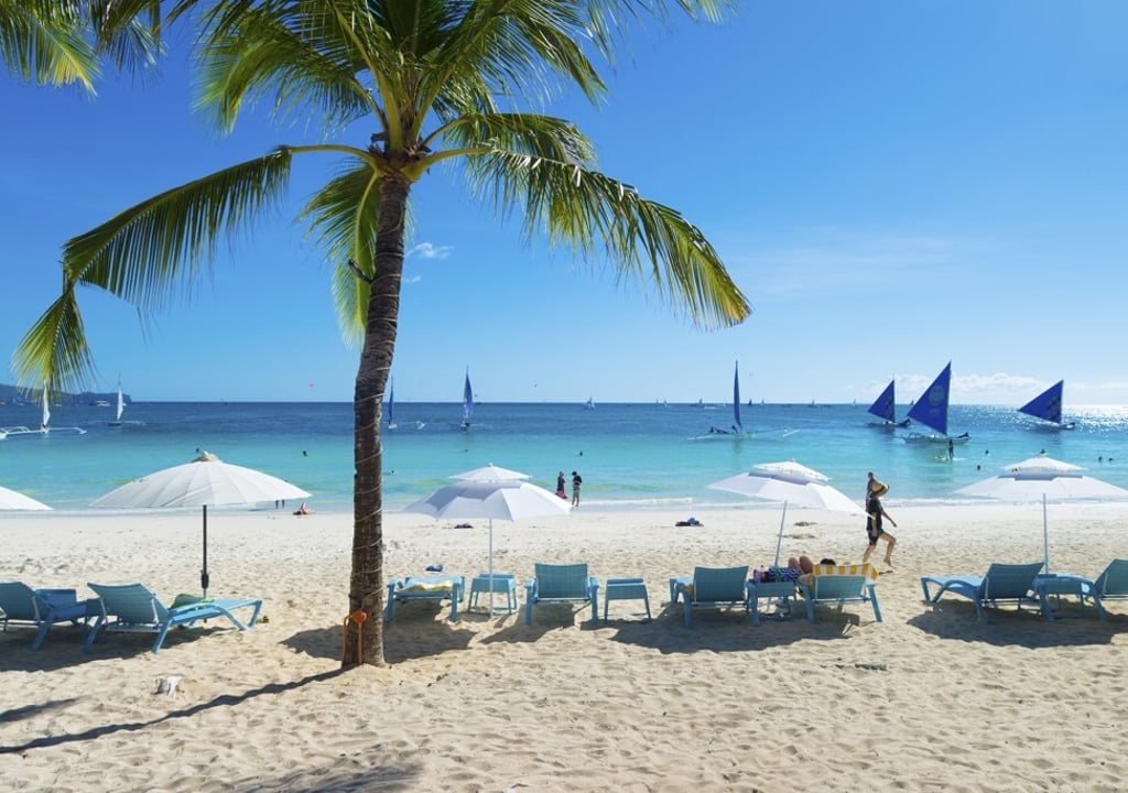 White Beach on the Philippine island of Boracay, once the recipient of too many tourists, hopes to welcome more domestic travellers as international visitors stay away. Photo: Shutterstock