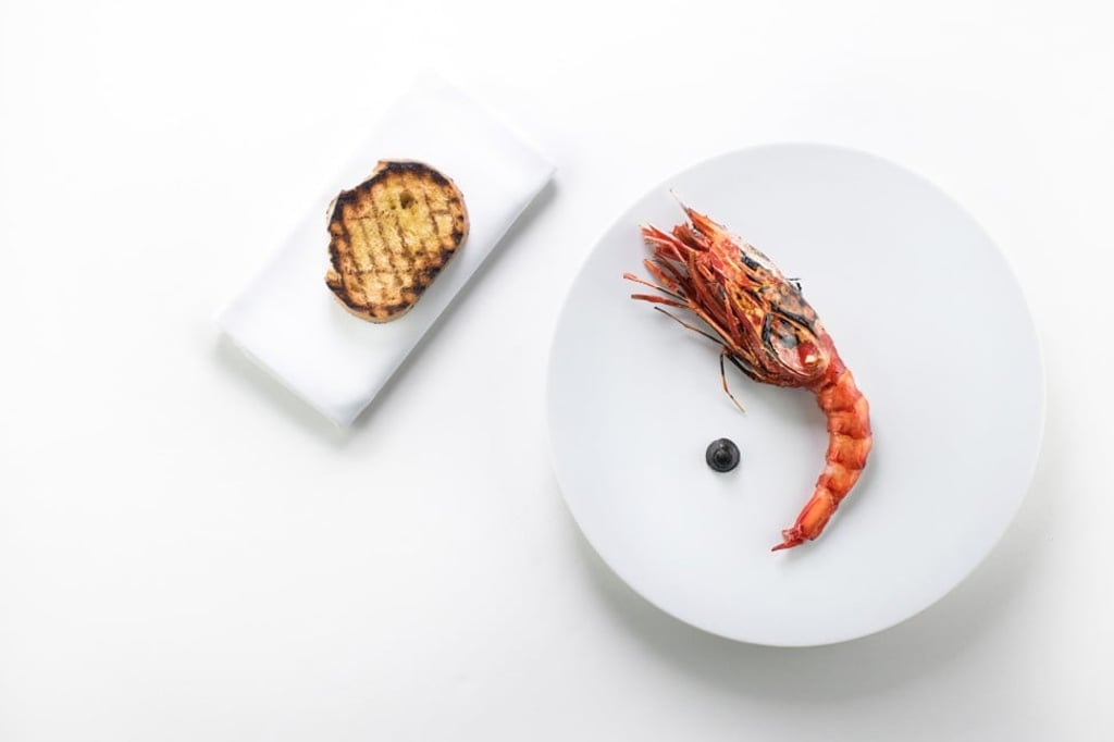 Red prawn signature dish.