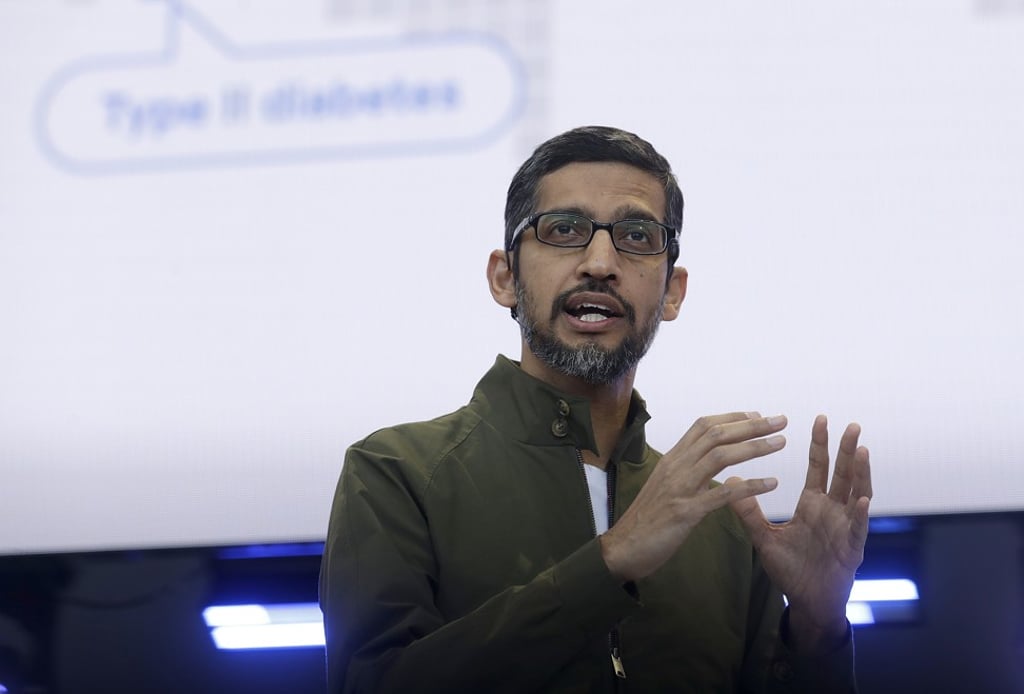 Chief executive Sundar Pichai recently sent a memo reminding thousands of Google’s workers about the company’s important role as a provider of timely and accurate information in uncertain times. Photo: AP