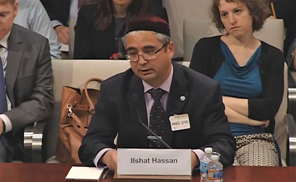 Ilshat Hassan speaks at a congressional hearing in 2016. Photo: Handout Ilshat Hassan speaks at a congressional hearing in 2016. Photo: Handout