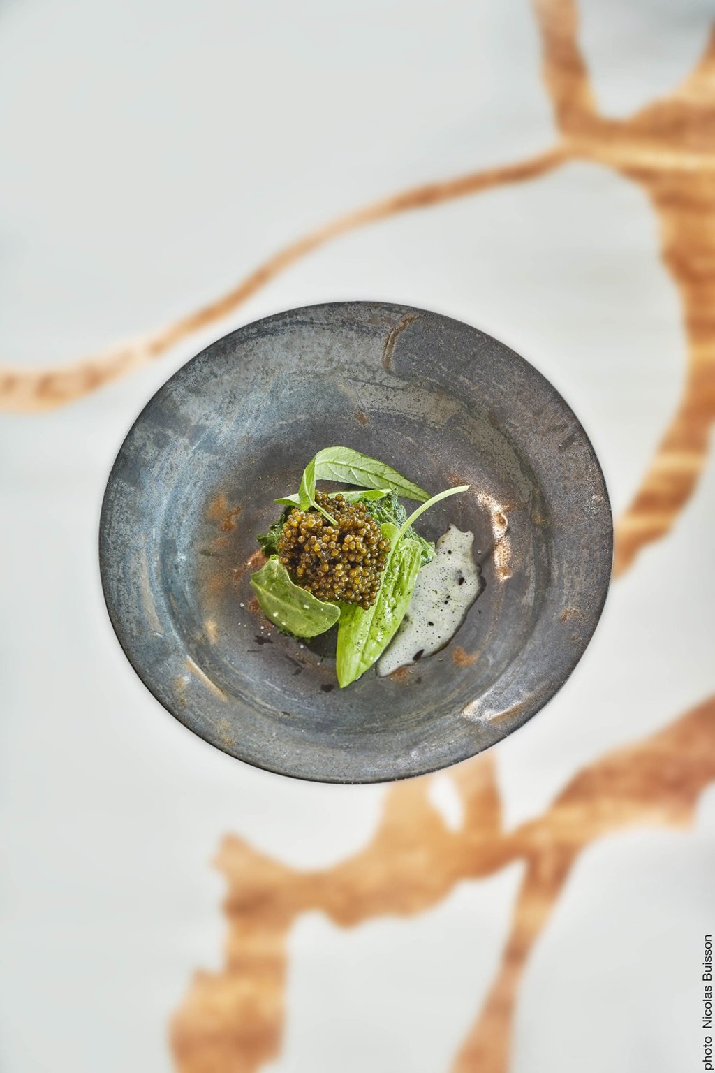 Caviar and bone marrow soufflé.