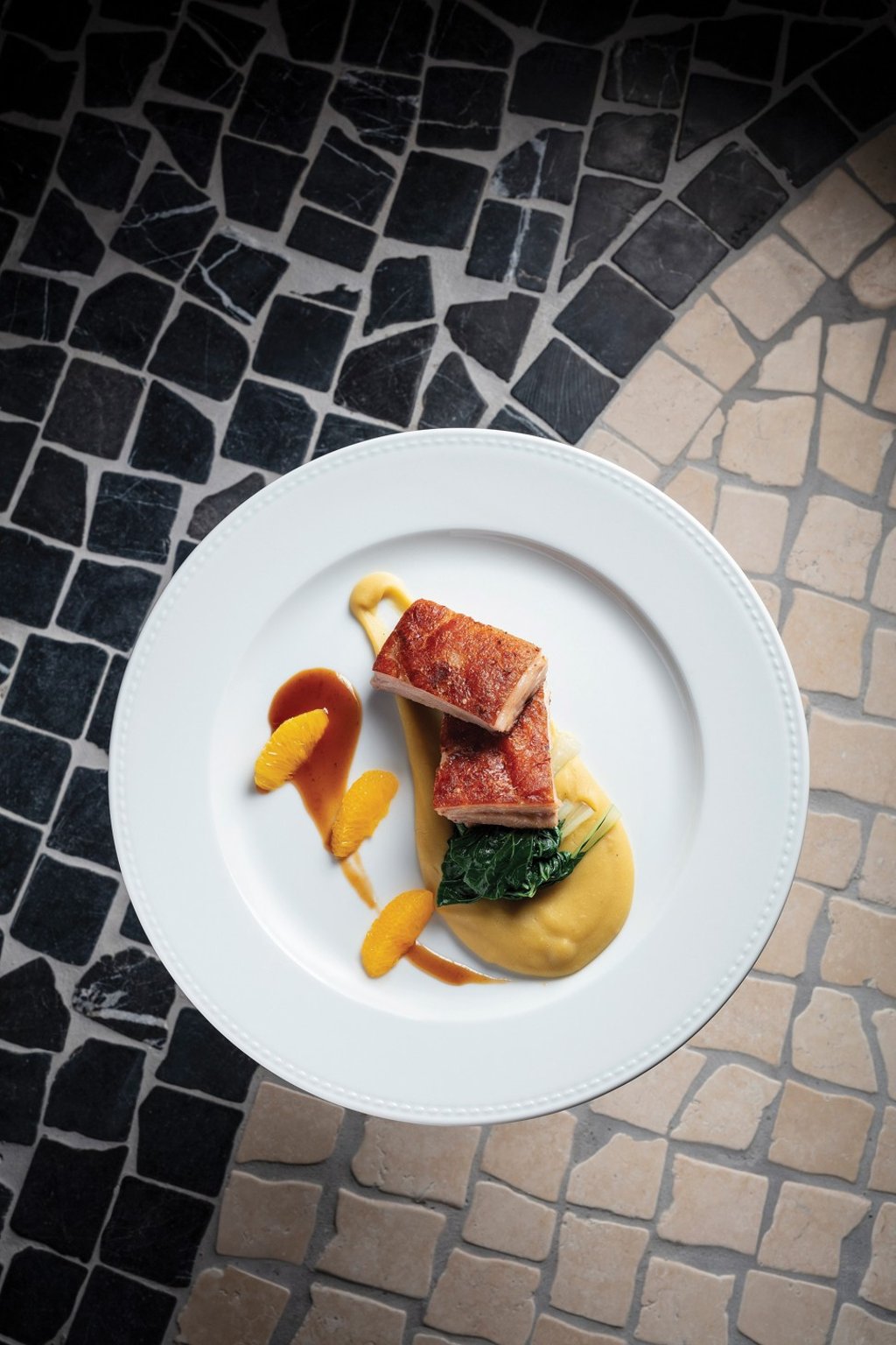 Chiado slow-cooked suckling pig.