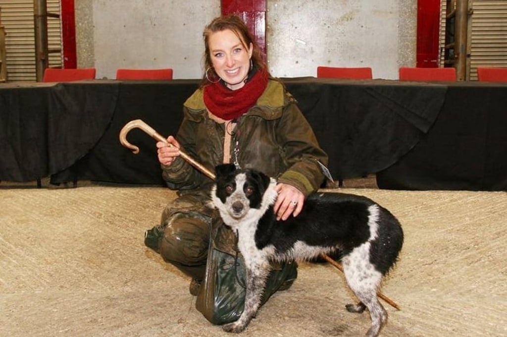 Emma Gray and her sheepdog, Megan. The dog was sold for US$24,000. Photo: Luxurylaunches