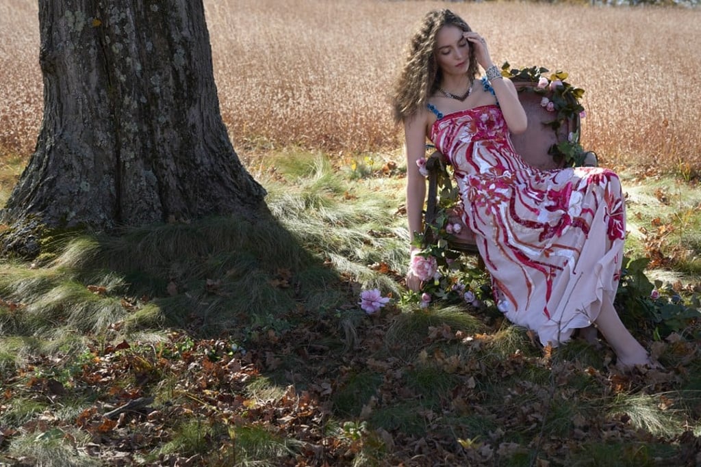 Emilio Pucci dress, HK$65,620; Van Cleef & Arpels necklace, HK$690,000; Chopard ring and bracelet, prices on request. Photo: Mark Squires