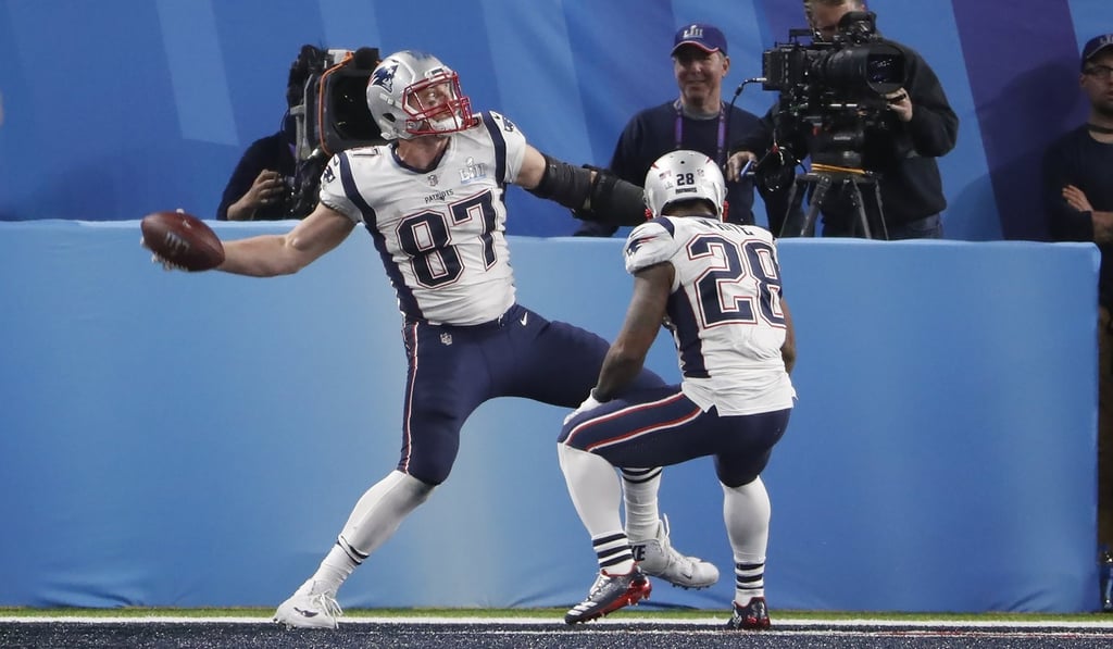 Rob Gronkowski is potentially pure bliss for the WWE with his lovable character traits. Photo: EPA