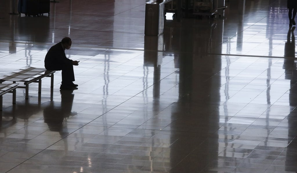 The airport’s year-on-year traffic in February fell 68 per cent amid the coronavirus epidemic. Photo: Felix Wong
