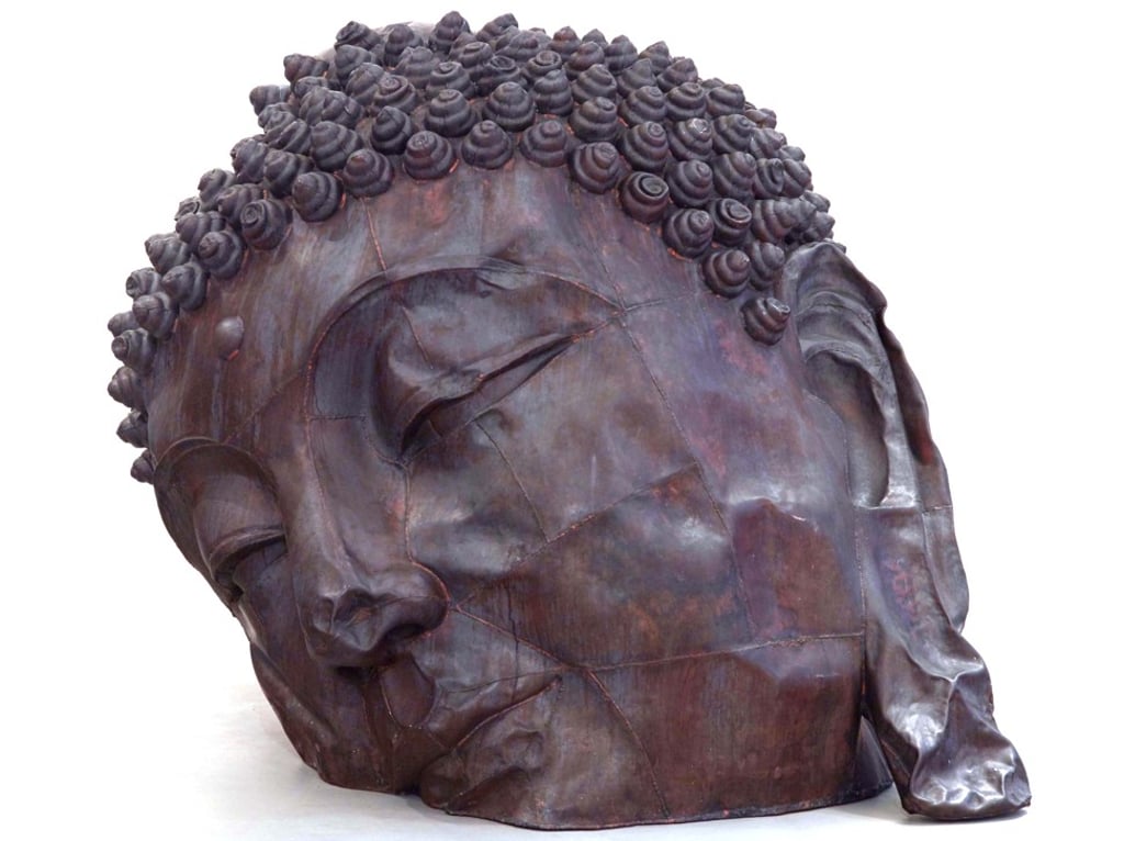 Zhang’s Long Island Buddha (2010-2011) was inspired by a trip to Tibet. Photo: Zhang Huan