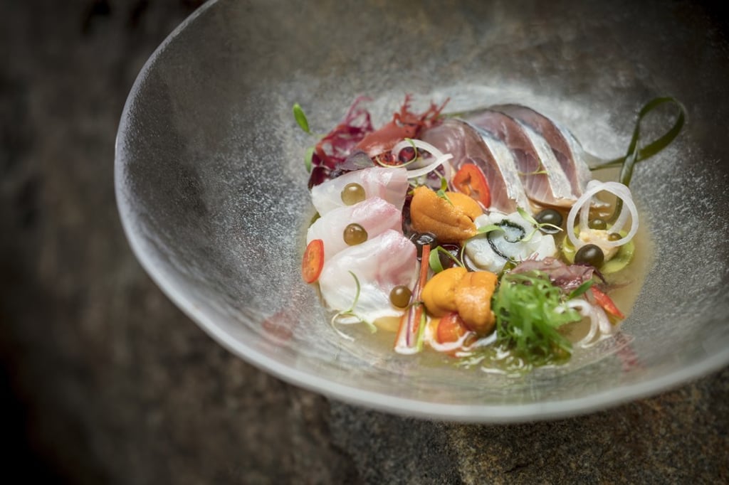 Nikkei ceviche, one of the signature dishes at Aji.