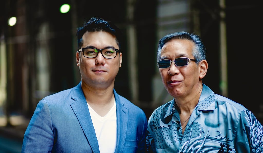 Henry Chang (right) with A Father’s Son director Patrick Chen. Photo: Lia Chang