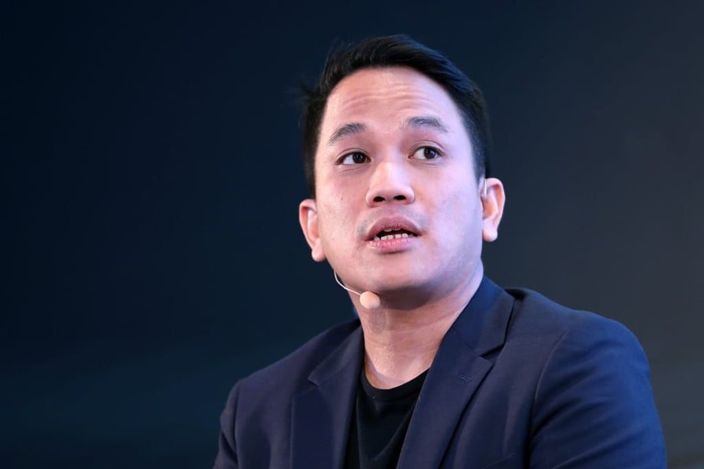 Andre Soelistyo speaks during a Bloomberg event in Singapore on September 5, 2019. Photo: Bloomberg