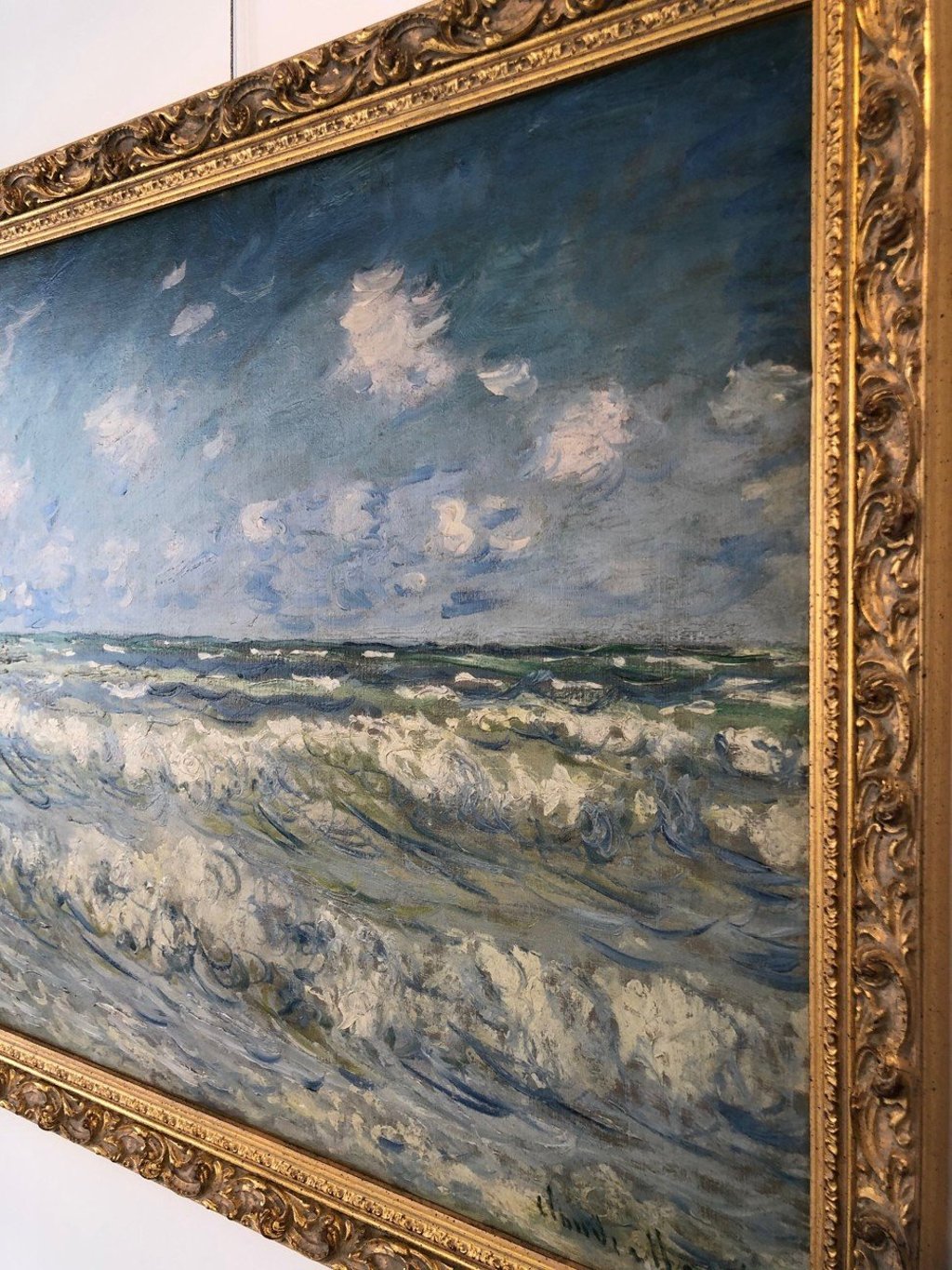 A 3D replica of Monet’s A Stormy Sea (1864) at the Metropolis Museum in Wong Chuk Hang. Photo: Christina Ko A 3D replica of Monet’s A Stormy Sea (1864) at the Metropolis Museum in Wong Chuk Hang. Photo: Christina Ko