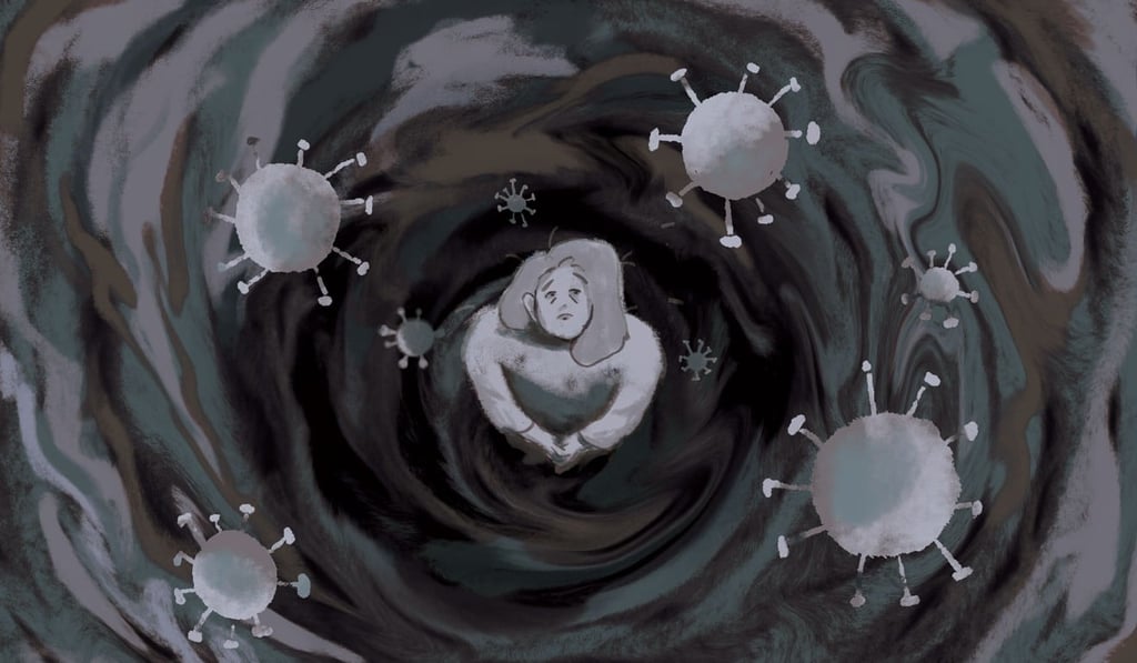 Mental health service providers in Hong Kong say they have been receiving more inquiries for help in recent weeks. Illustration: Kaliz Lee