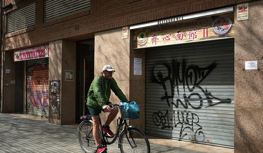 Most Chinese-run businesses in Spain have been closed since the end of February, weeks before the country went into lockdown because of the new coronavirus. Photo: Antolin Avezuela Most Chinese-run businesses in Spain have been closed since the end of February, weeks before the country went into lockdown because of the new coronavirus. Photo: Antolin Avezuela