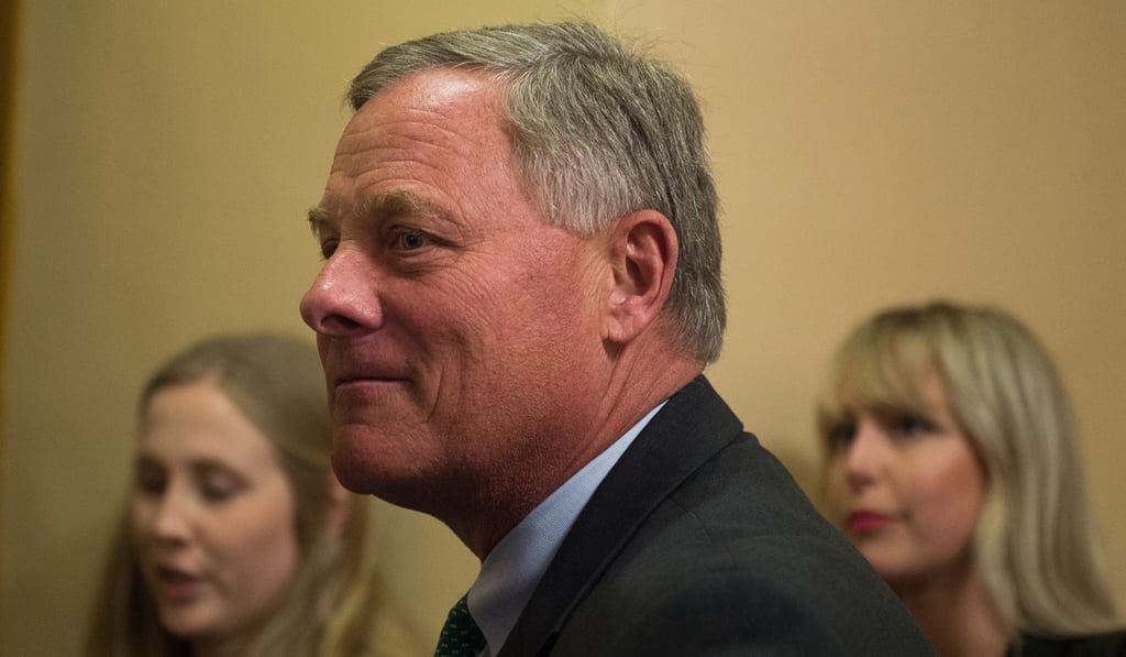 Senator Richard Burr smiles at reporters on Capitol Hill in Washington in July 2018. Photo: AFP Senator Richard Burr smiles at reporters on Capitol Hill in Washington in July 2018. Photo: AFP