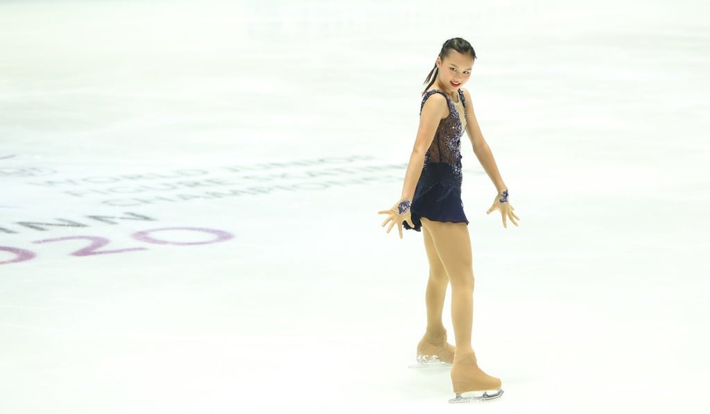 Hong Kong's Cheung performs at the 2020 World Junior Figure Skating Championship in Tallinn, Estonia. Photo: Handout
