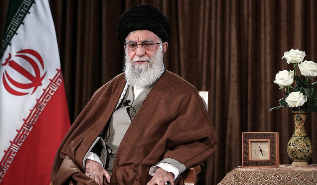 Iranian Supreme Leader Ayatollah Ali Khamenei delivers a televised speech. Photo: Iranian Supreme Leader's Office/DPA