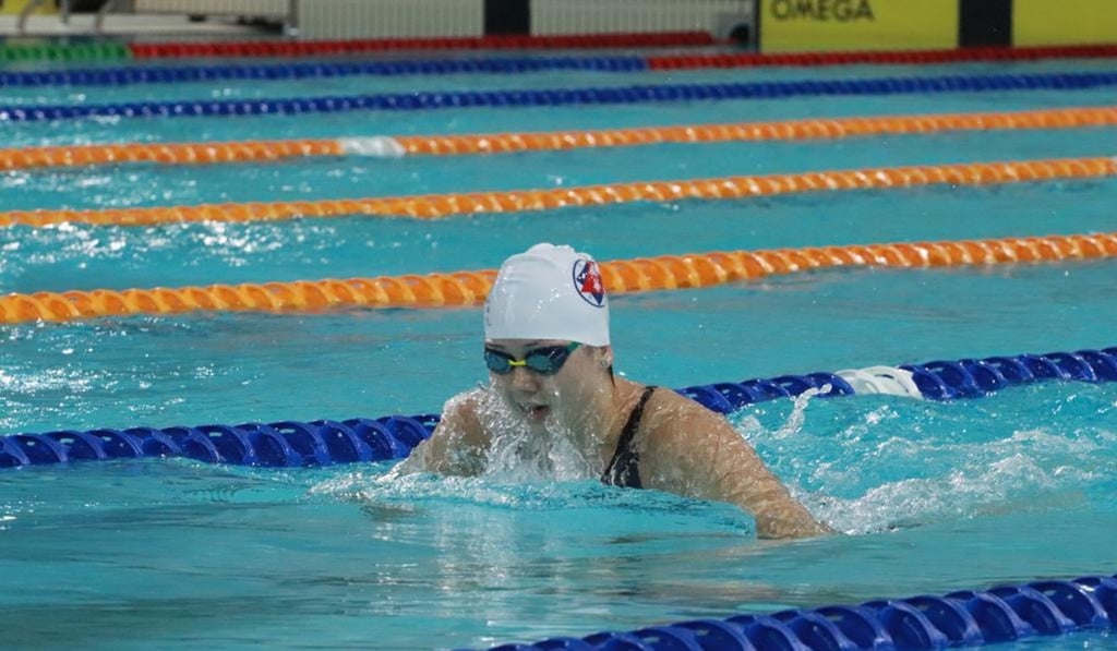 Haughey is training with some of her former teammates from the University of Michigan. Photo: Chan Kin-wa