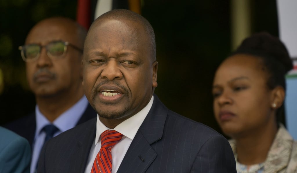 Mutahi Kagwe, Kenya’s health minister, said the “coming two weeks are extremely critical”. Photo: AFP