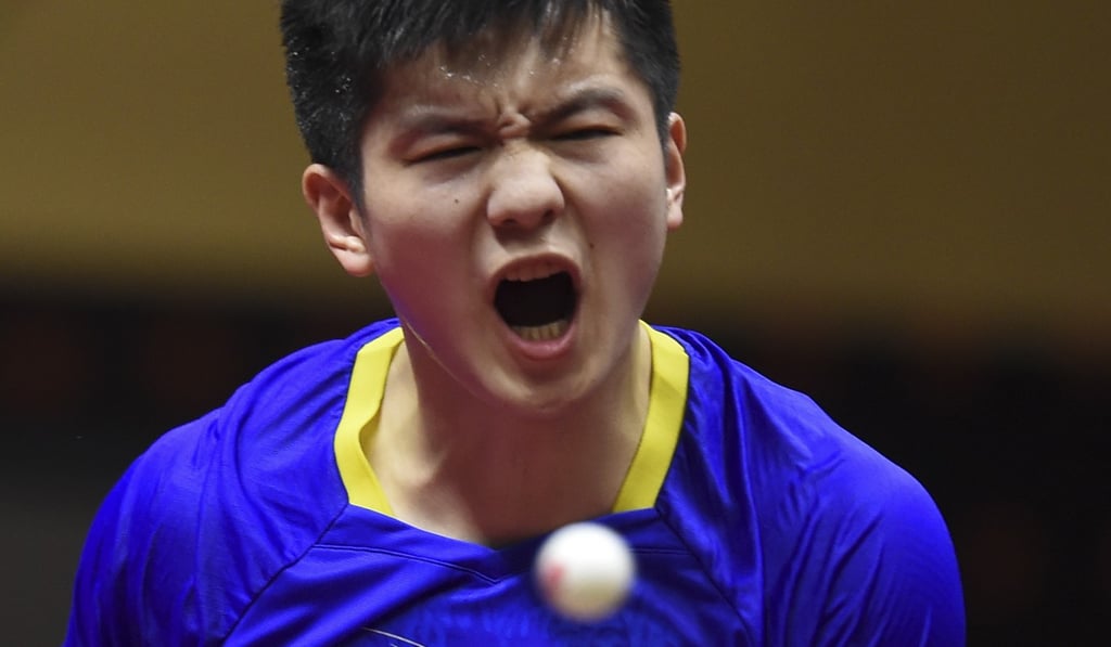 Table tennis star Fan Zhendong is a favourite in the men’s singles at the 2020 Tokyo Games. Photo: Xinhua
