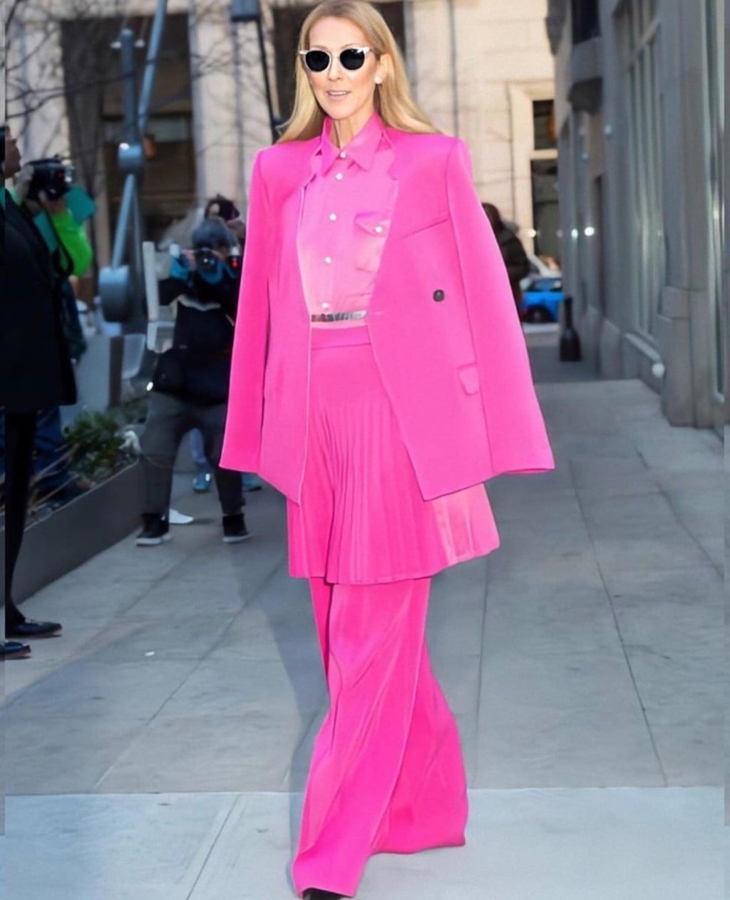 Celine Dion wears a Peter Do ensemble. Photo: @queen_celinedion/Instagram