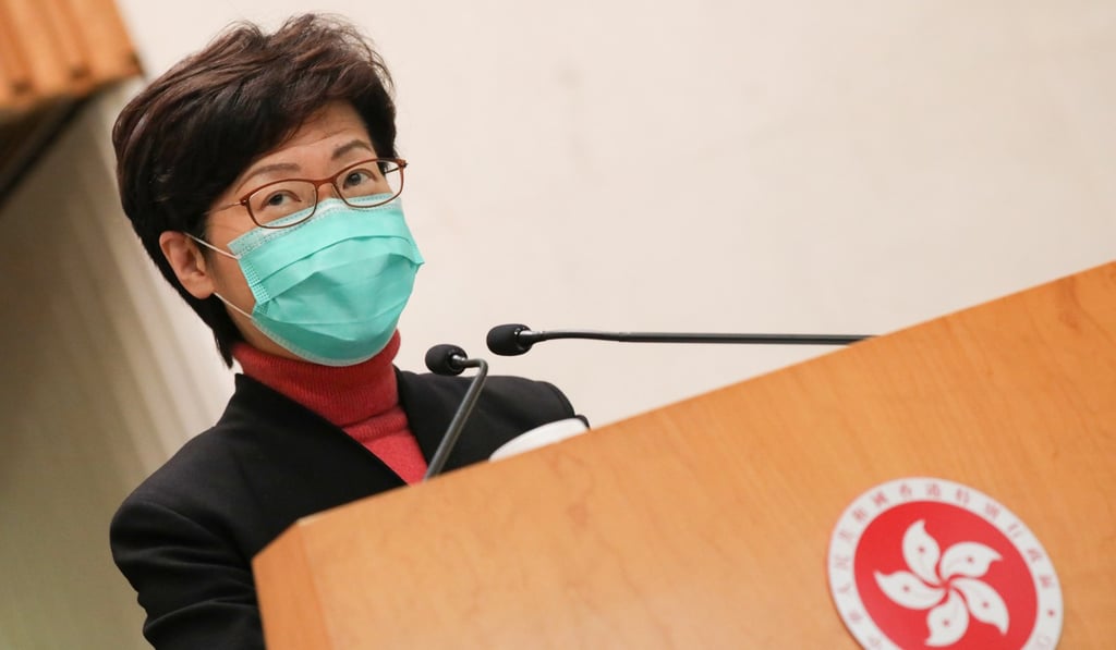 Chief Executive Carrie Lam said Andrew Cheung commanded strong respect within the judiciary and from the legal profession. Photo: Nora Tam