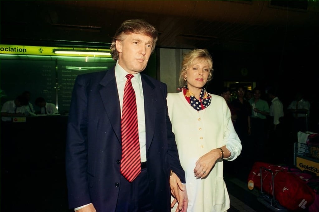 US President Donald Trump with former wife Marla Maples. Photo: handout