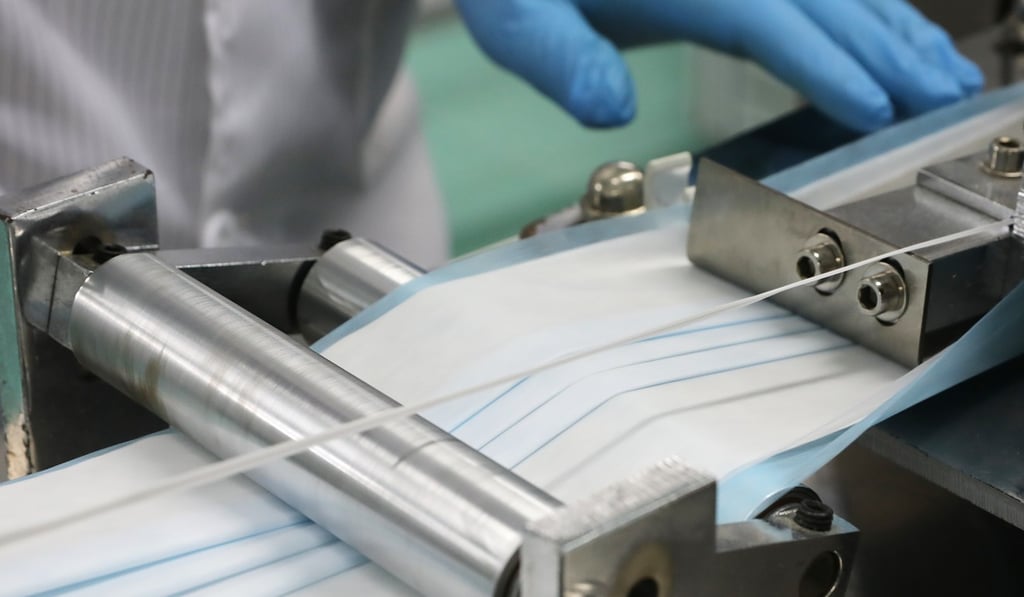 The production lines may start churning out masks for the government from April or May. Photo: K.Y. Cheng