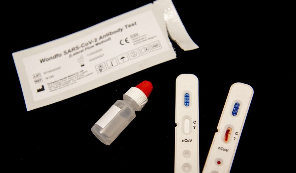 New quick Covid-19 tests developed by Dutch company Sensitest, known for their pregnancy tests. Photo: AFP New quick Covid-19 tests developed by Dutch company Sensitest, known for their pregnancy tests. Photo: AFP