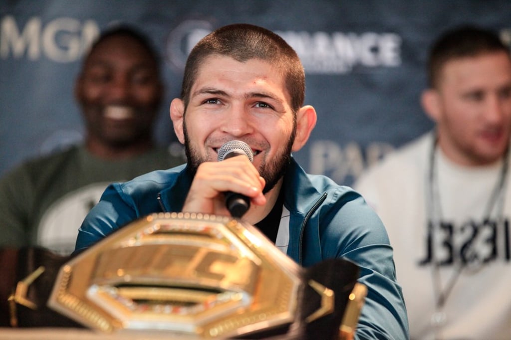 UFC lightweight champion Khabib Nurmagomedov is scheduled to fight at UFC 249 next month. Photo: Amy Kaplan