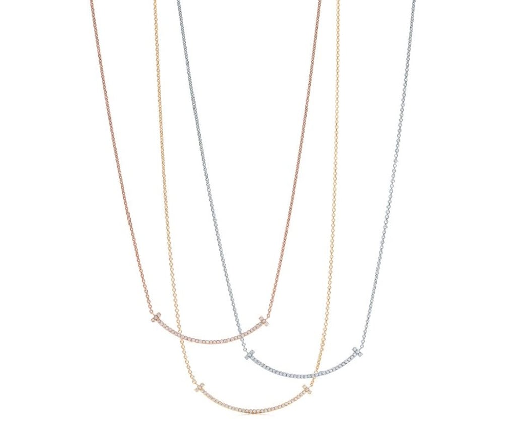 The Tiffany T Smile collection includes necklace, bracelets and earrings. Photo: Tiffany & Co.