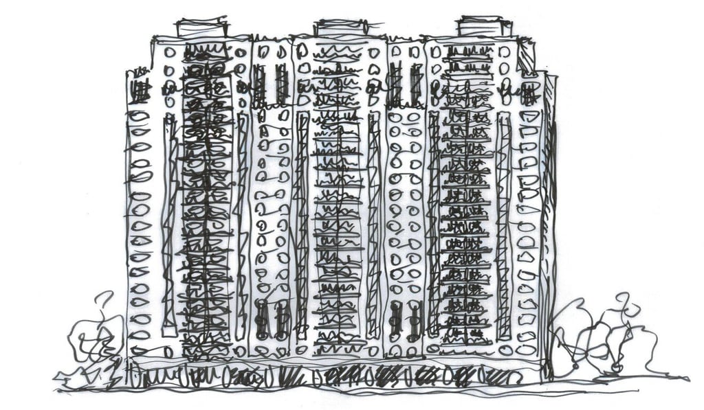A sketch of the luxurious St. George’s Mansions residential development planned in Hong Kong’s exclusive Kadoorie Hill, which is set to be completed in 2022.