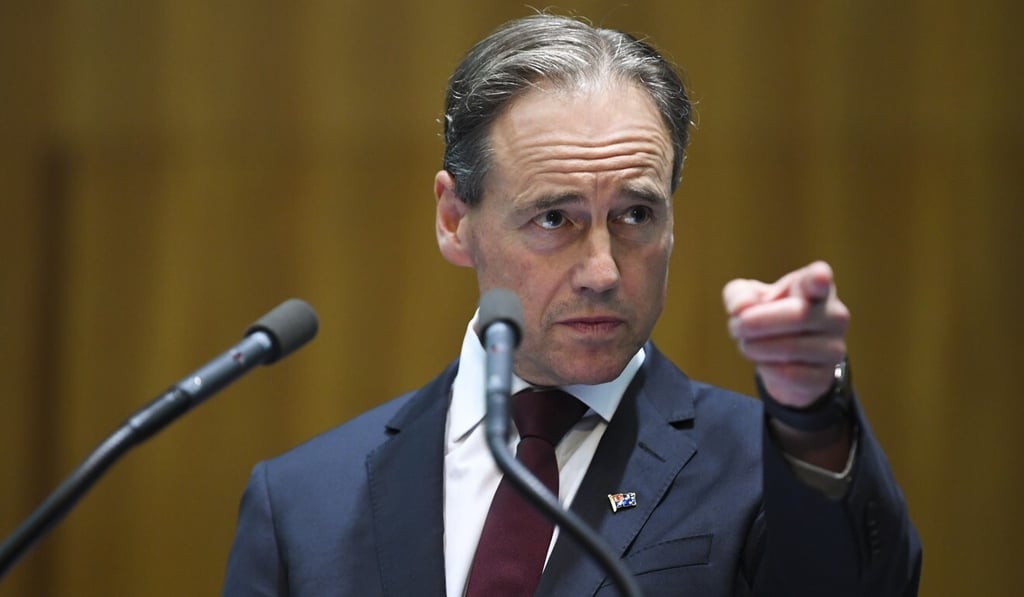 Australian Health Minister Greg Hunt. Photo: EPA