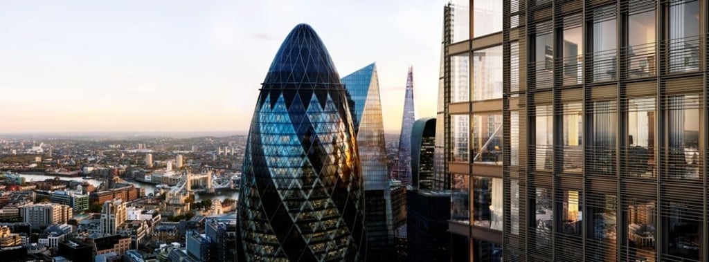 One Bishopsgate Plaza's view on the Gherkin. Photo: Handout