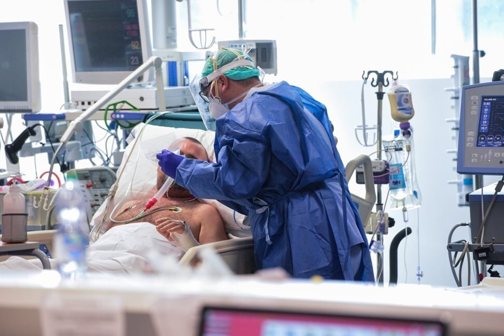 An ICU dedicated to Covid-19 patients at the Poliambulanza hospital, in Brescia, Lombardy on March 17. Photo: AFP An ICU dedicated to Covid-19 patients at the Poliambulanza hospital, in Brescia, Lombardy on March 17. Photo: AFP