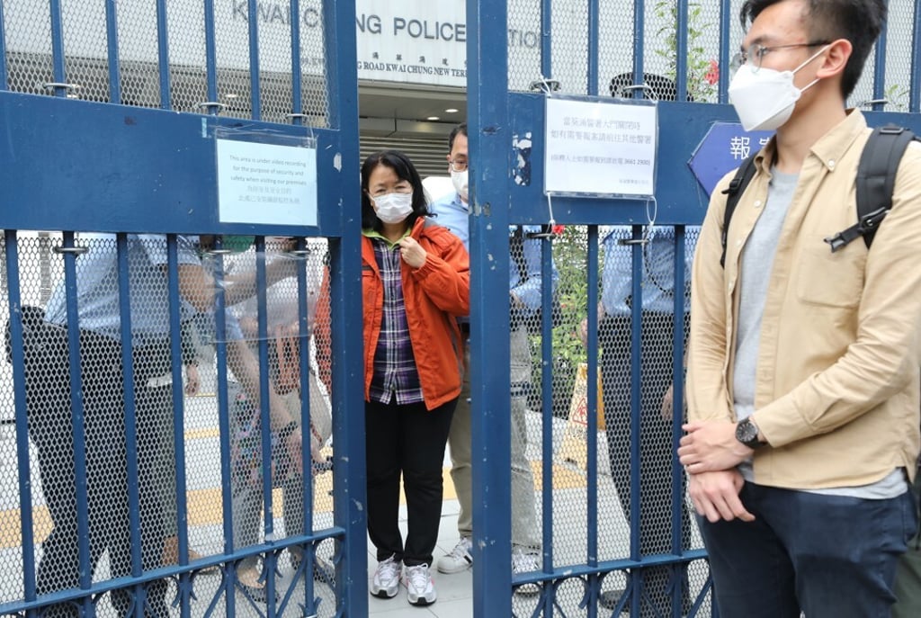 Opposition district councillor Cheng Lai-king was taken to a police station in the early hours of March 26 on suspicion of violating a colonial-era sedition law. Photo: Dickson Lee