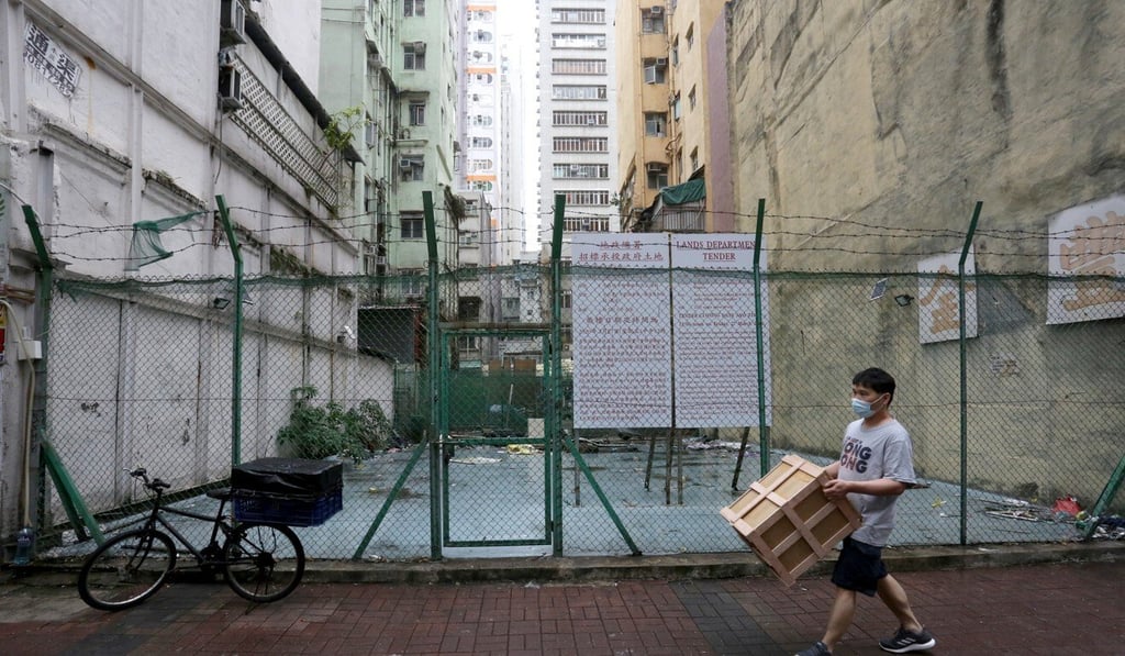 View of Lot KIL 11238 in Mong Kok, which was sold to Eagle Legend Asia for HK$85.9 million on Wednesday. Photo: Jonathan Wong
