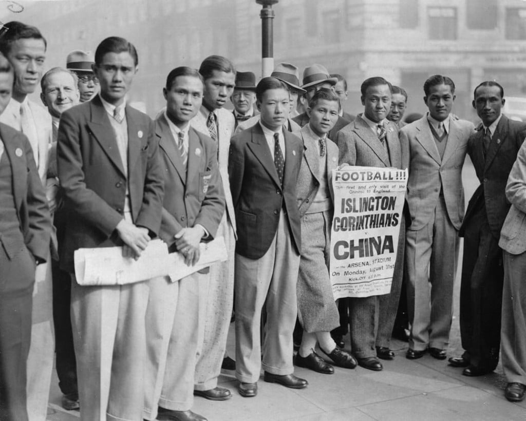 The Chinese football team in England in 1936. The side toured to pay for their trip to the Olympic Games. Photo: Getty Images