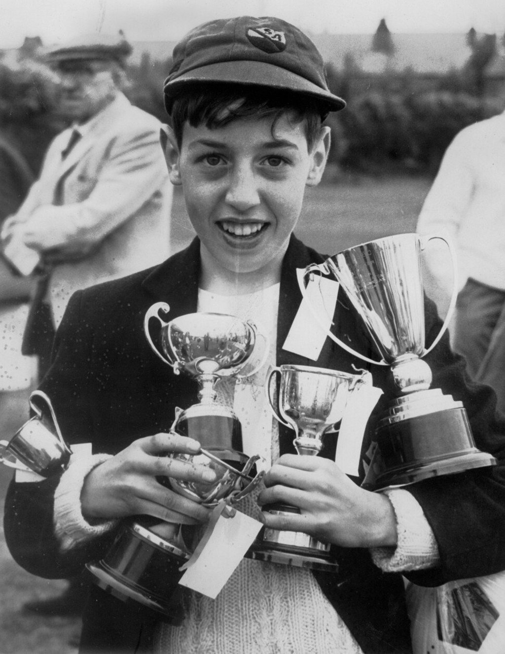 Lindesay as a child with trophies won on a school sport’s day, in 1967. Photo: courtesy of William Lindesay Lindesay as a child with trophies won on a school sport’s day, in 1967. Photo: courtesy of William Lindesay