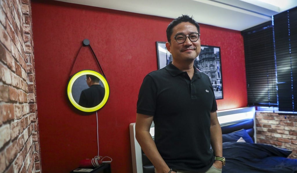Kenneth Lee has developed an app that lets users book a short-stay hotel room and he has partnered up the businesswoman behind the sex doll “brothel”. Photo: Edmond So
