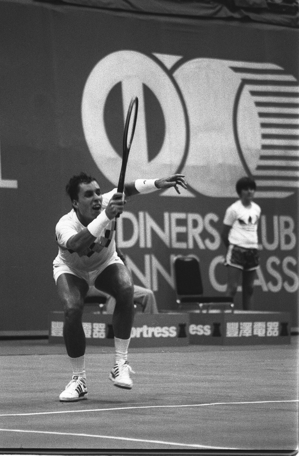 Lendl during the match against McEnroe. Photo: SCMP